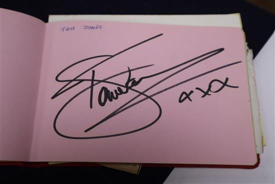 Autograph albums, mainly contemporary musicians to include Elton John, Eric Clapton, members of Pulp, etc.